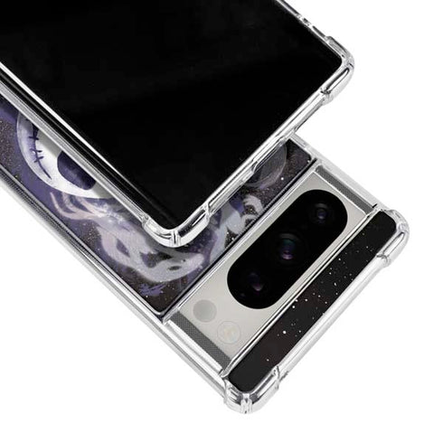 Disney The Nightmare Before Christmas Jack Skellington Face Art Google Pixel 8 Pro Clear Case